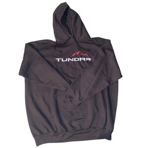 Toyota Tundra Graphic Hoodie Mens 3XL Gray Core Fleece Sweatshirt Port & Company